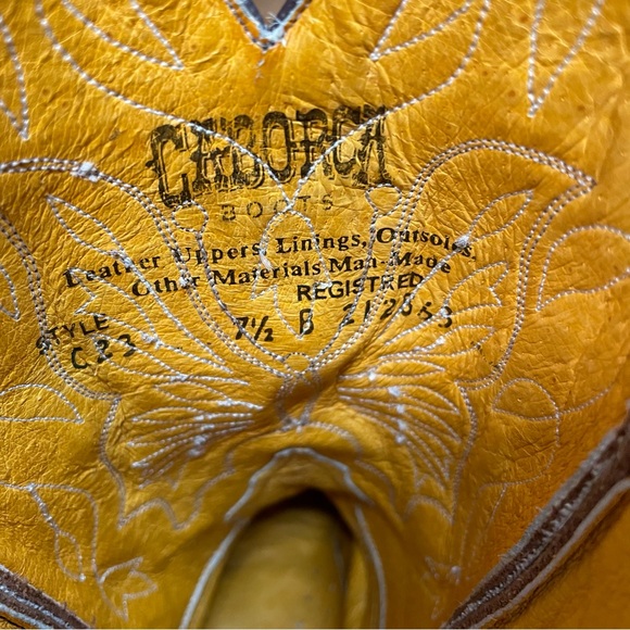 Caborca Butterfly Cowboy Boots - Picture 8 of 16